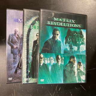 Matrix trilogia 4DVD (VG/VG+) -toiminta/sci-fi-